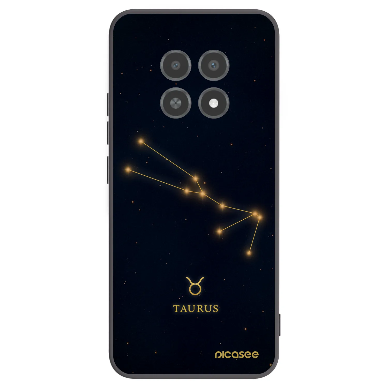 Picasee crna silikonska maskica za Realme 12X - TAURUS