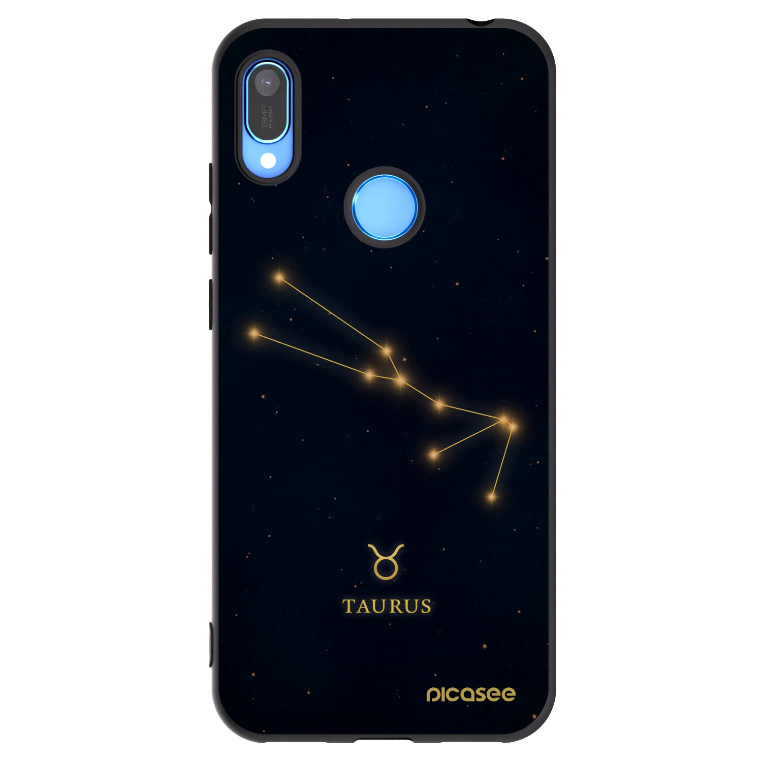 Picasee crna silikonska maskica za Huawei Y6 2019 - TAURUS