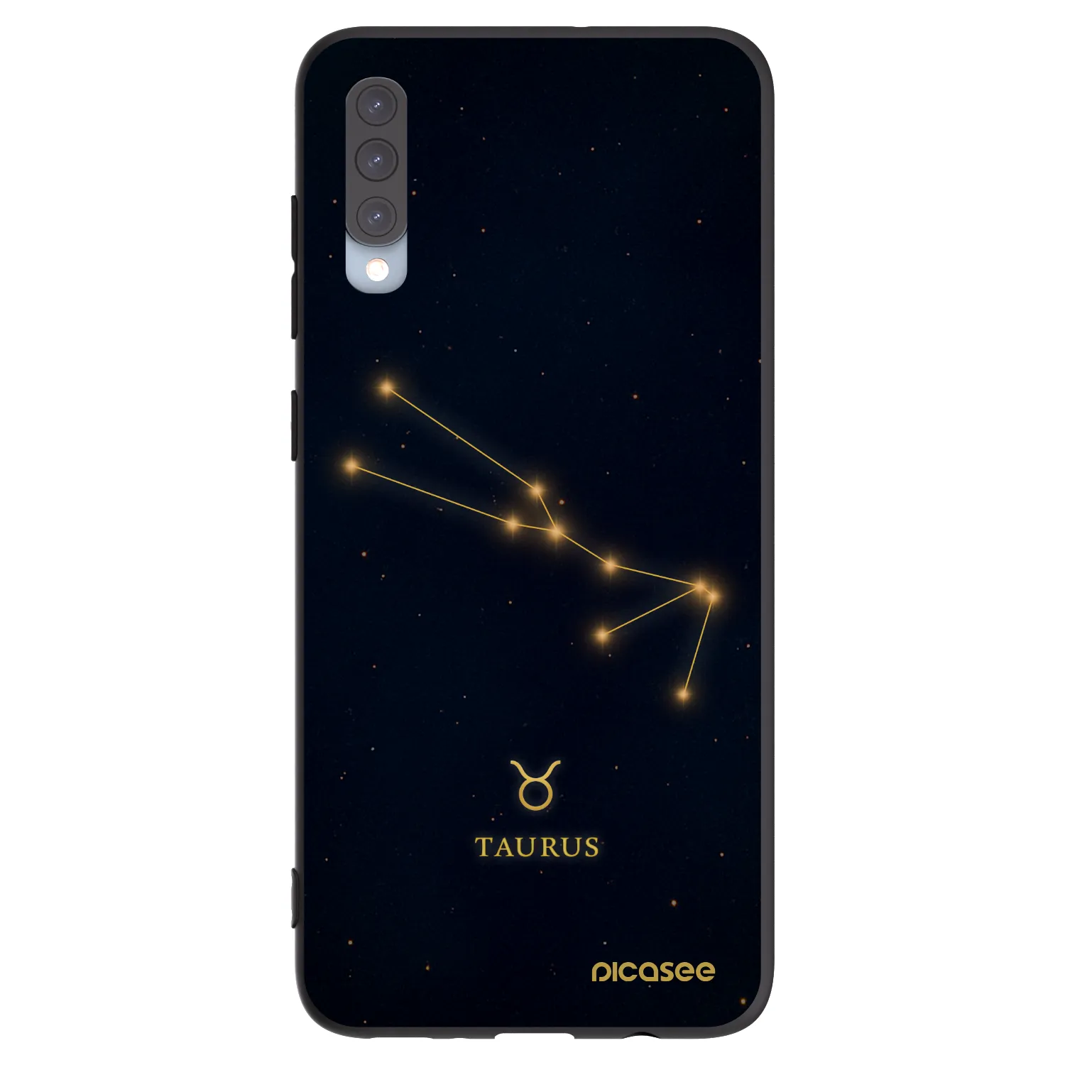Picasee crna silikonska maskica za Samsung Galaxy A70 A705F - TAURUS