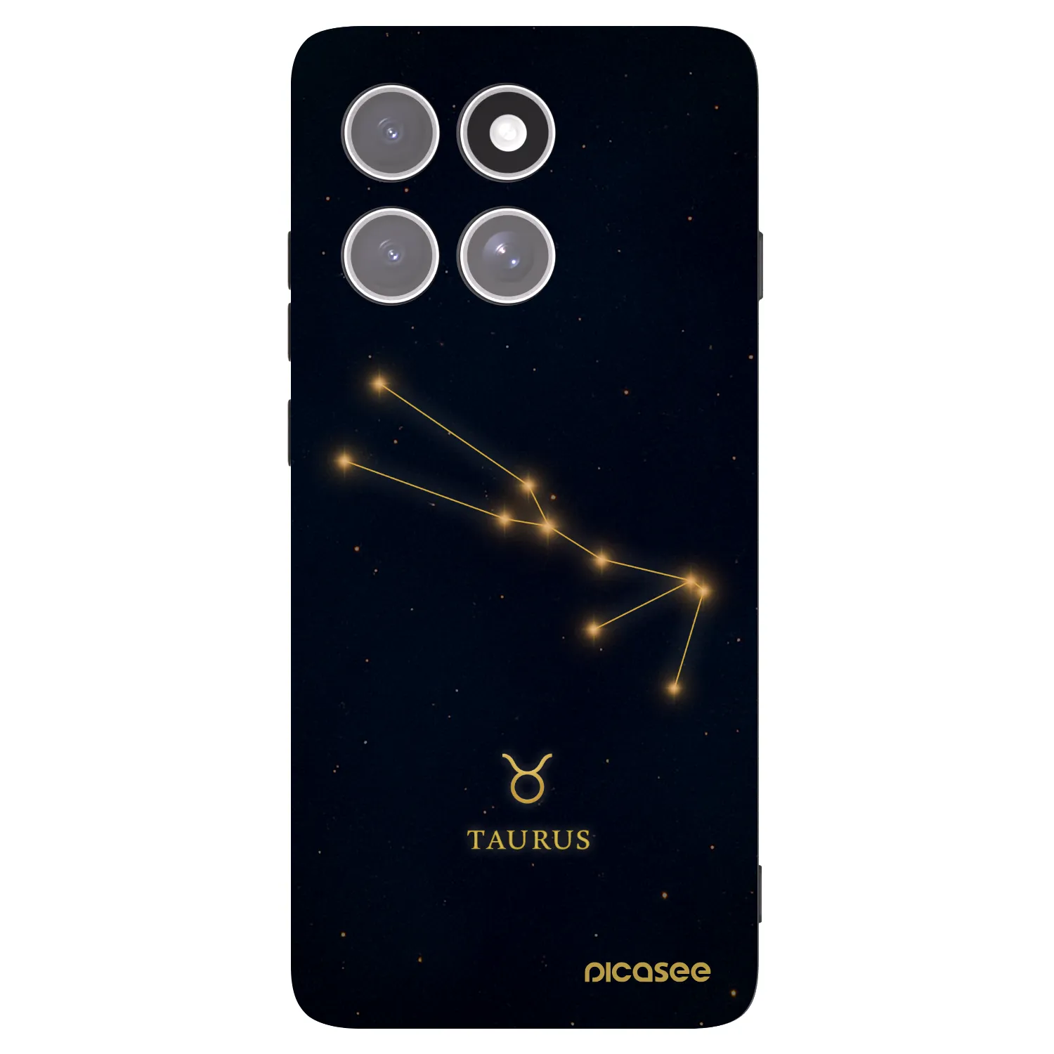 Picasee crna silikonska maskica za Motorola Edge 60 Pro - TAURUS