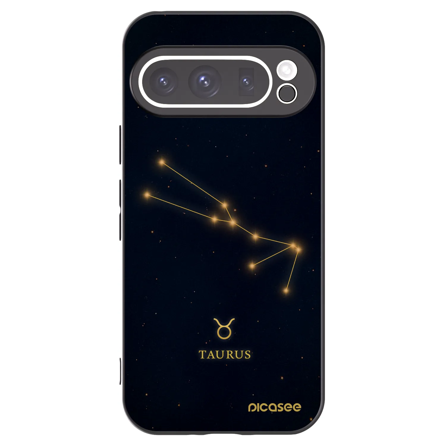 Picasee crna silikonska maskica za Google Pixel 9 Pro XL - TAURUS