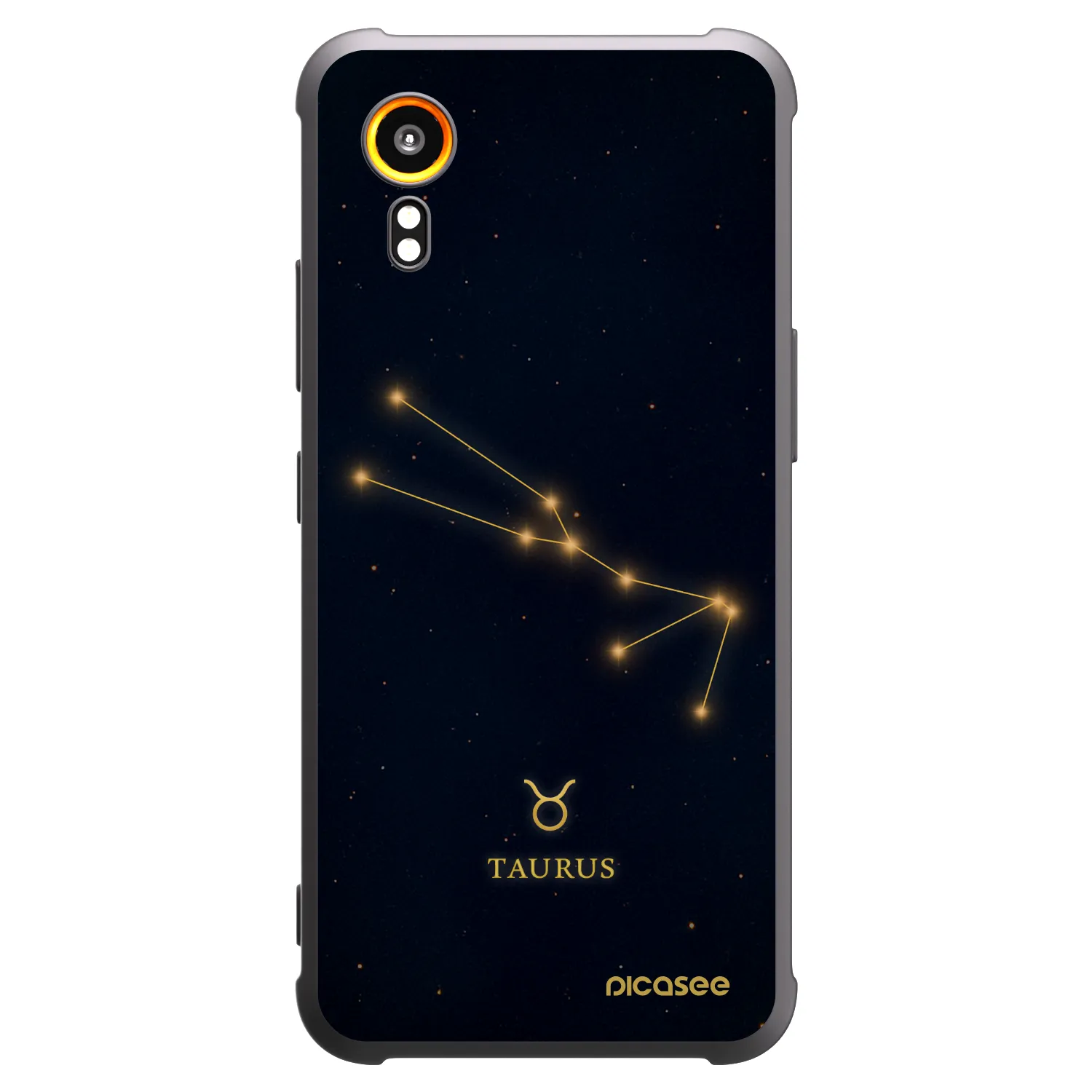 Picasee crna silikonska maskica za Samsung Galaxy Xcover 7 - TAURUS
