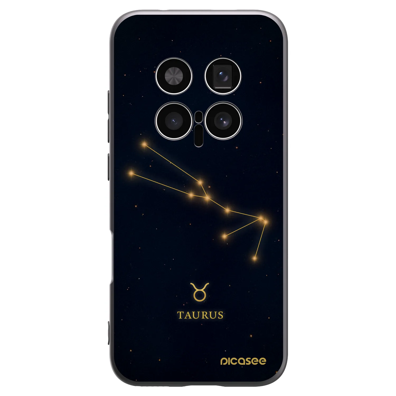 Picasee crna silikonska maskica za Honor Magic8 Pro 5G - TAURUS
