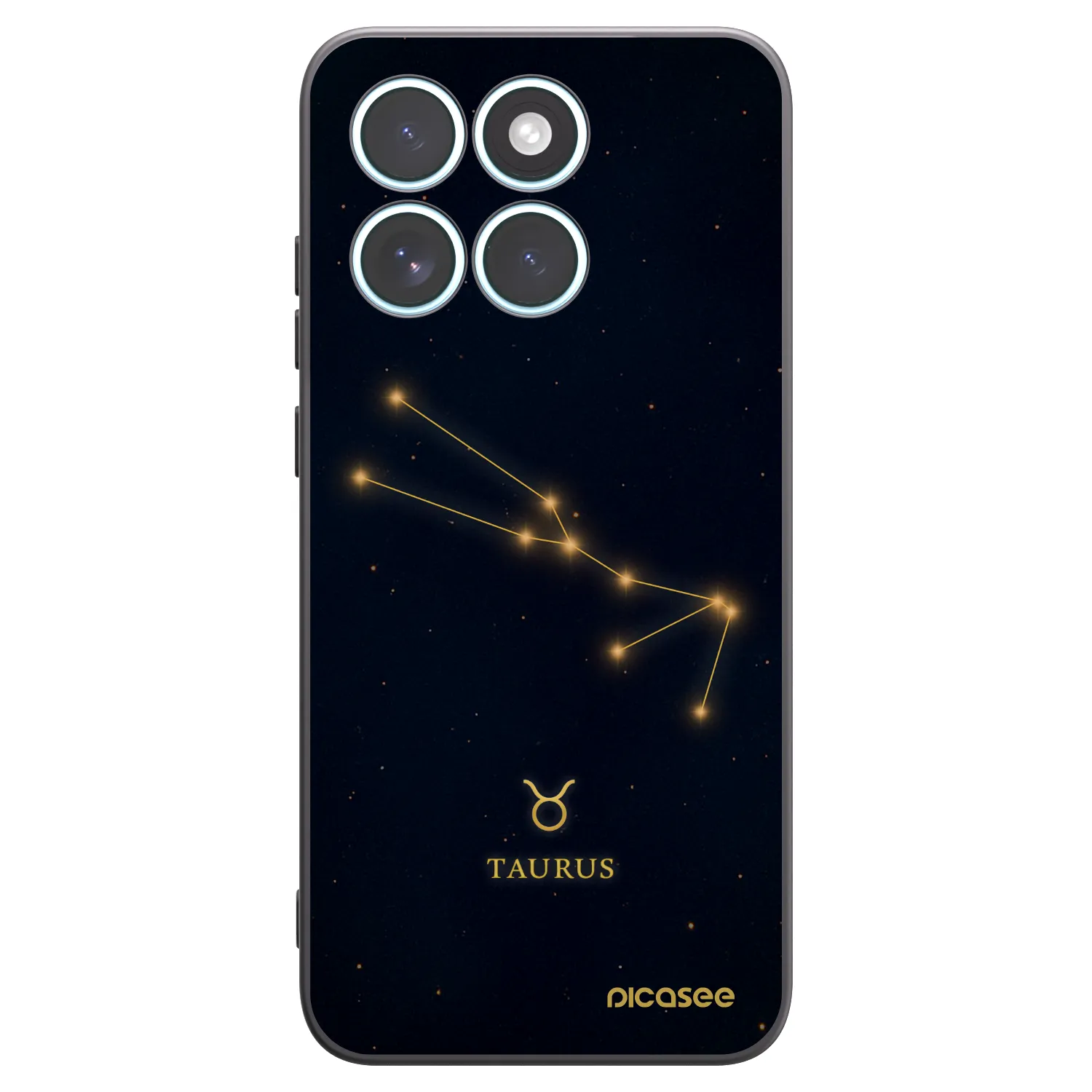 Picasee crna silikonska maskica za Motorola Edge 70 Fusion - TAURUS
