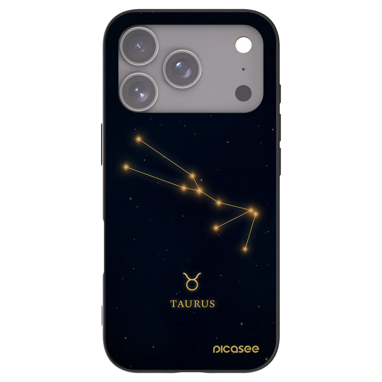 Picasee crna silikonska maskica za Apple iPhone 18 Pro - TAURUS