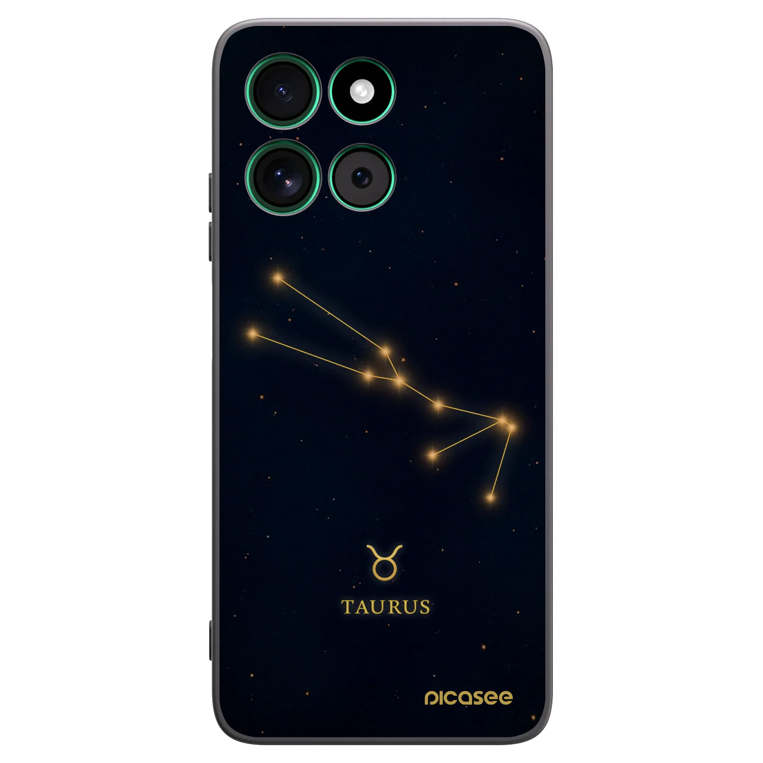 Picasee crna silikonska maskica za Motorola Moto G57 Power - TAURUS