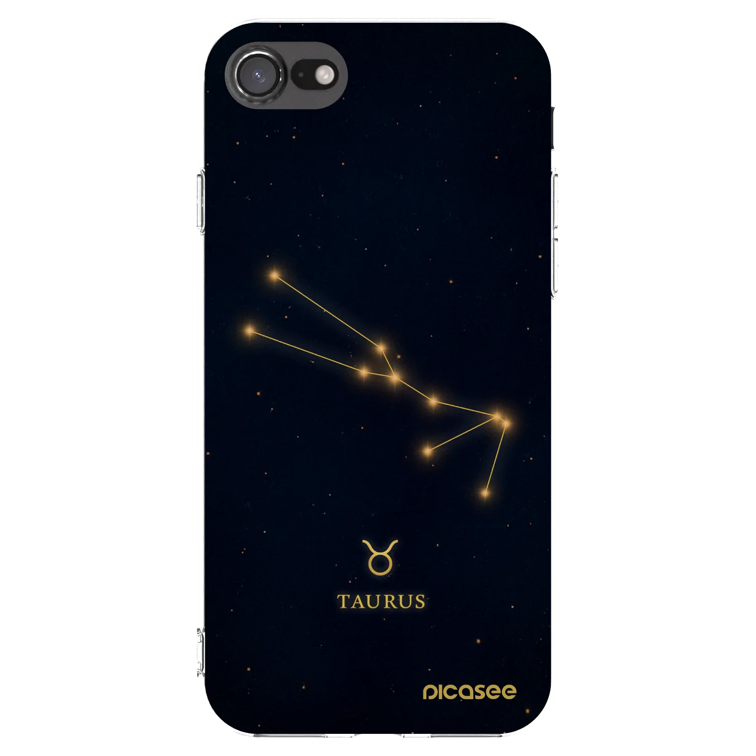 Picasee silikonska prozirna maskica za Apple iPhone 8 - TAURUS