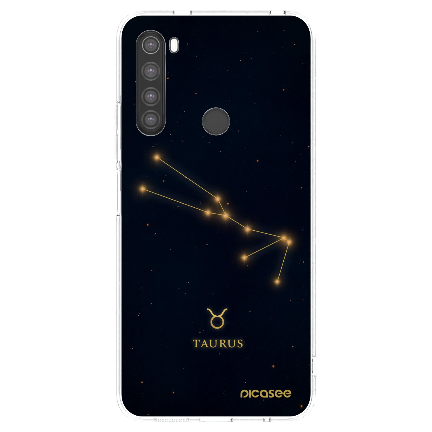 Picasee silikonska prozirna maskica za Xiaomi Redmi Note 8 - TAURUS