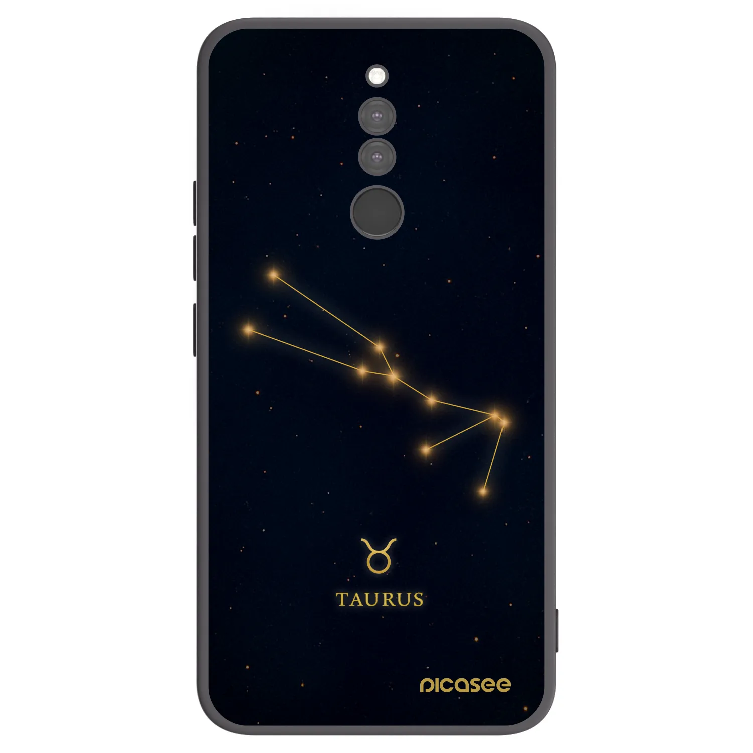 Picasee crna silikonska maskica za Xiaomi Redmi 8 - TAURUS