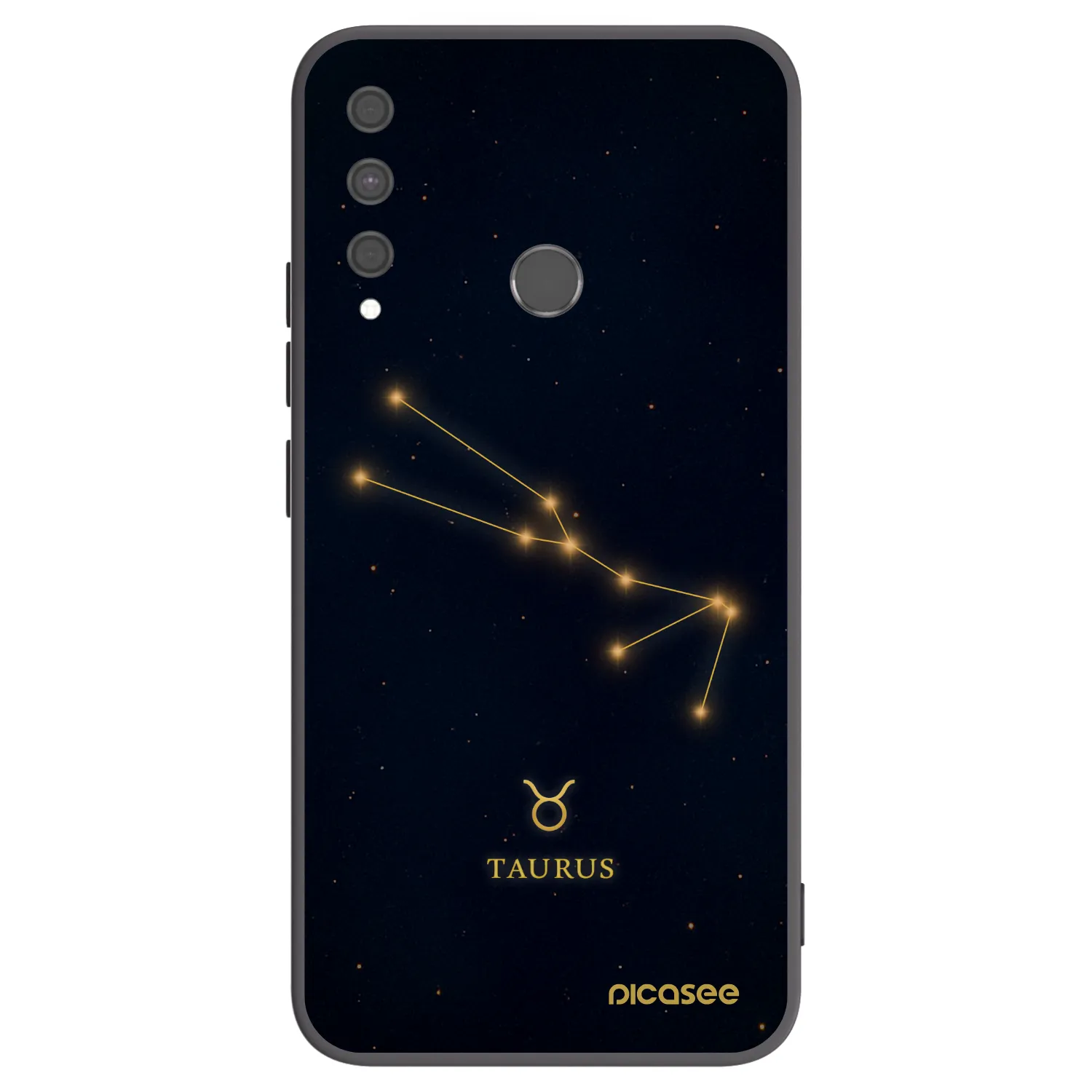 Picasee crna silikonska maskica za Huawei P40 Lite E - TAURUS