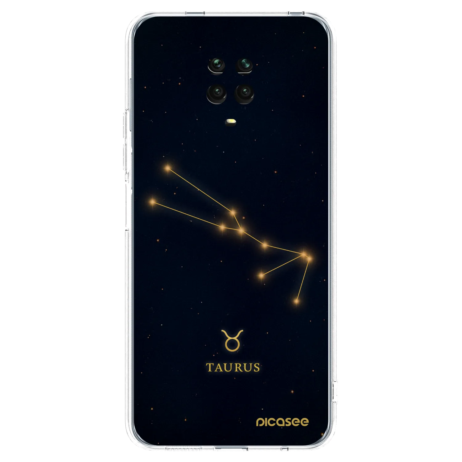 Picasee silikonska prozirna maskica za Xiaomi Redmi Note 9S - TAURUS