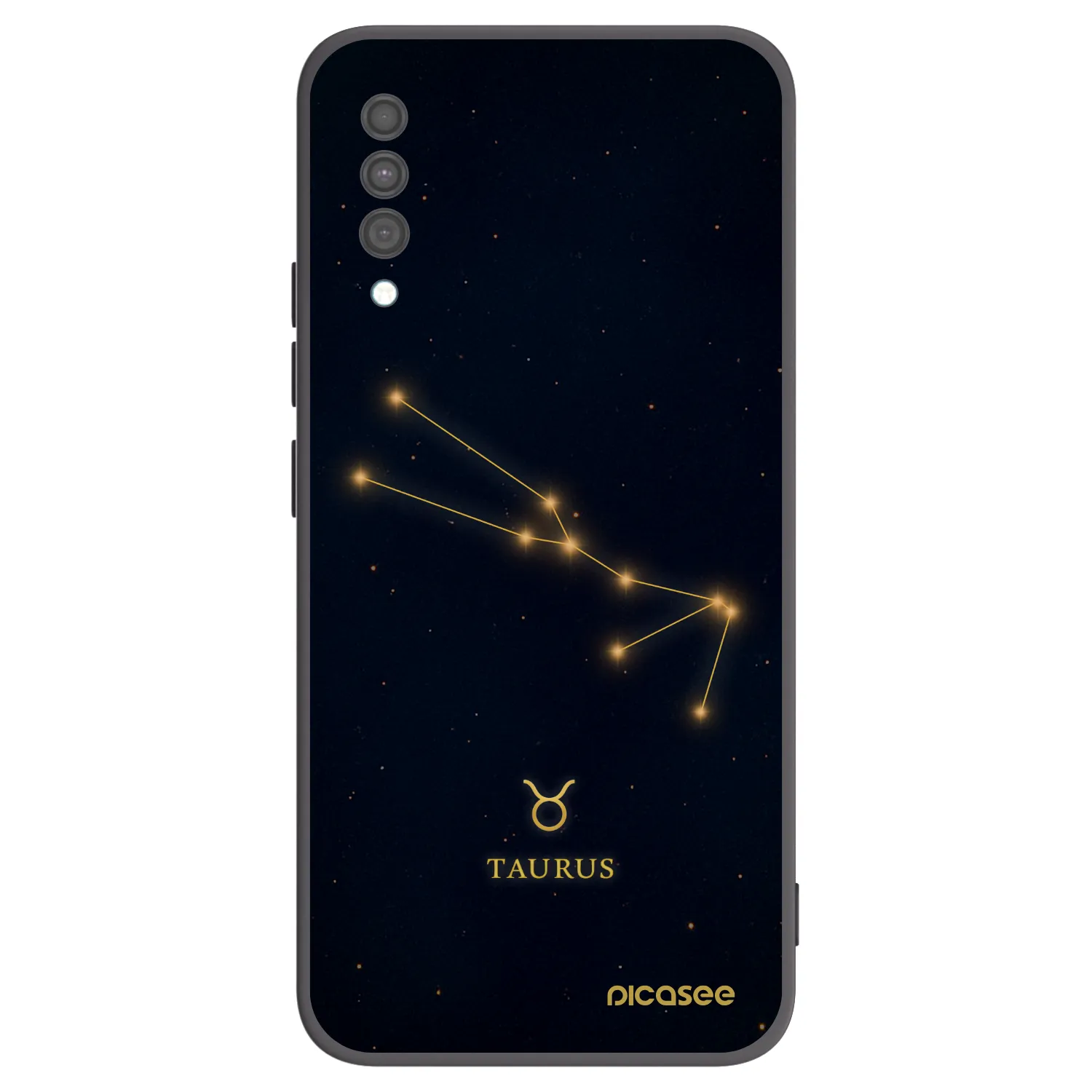 Picasee crna silikonska maskica za Samsung Galaxy A30s A307F - TAURUS