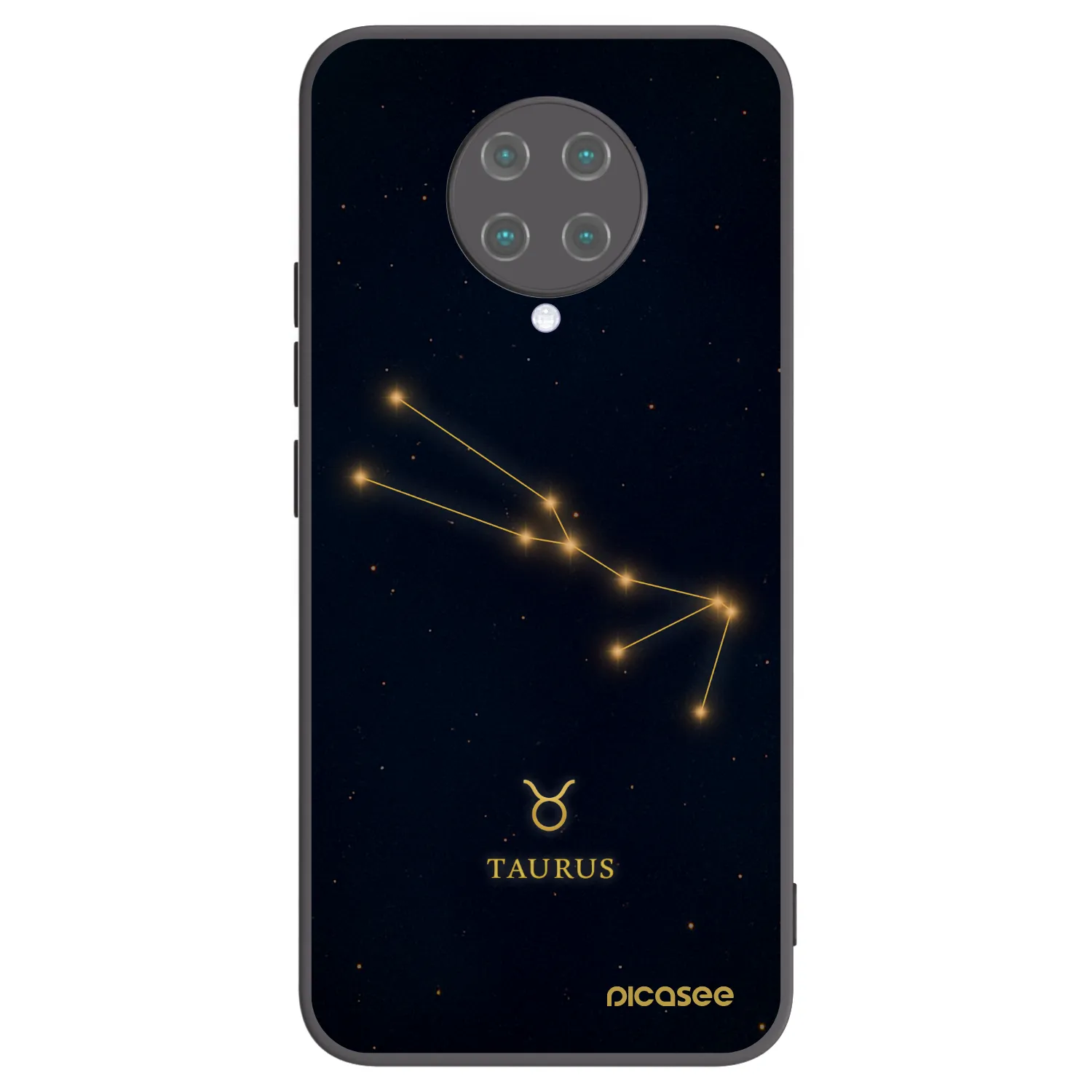 Picasee crna silikonska maskica za Xiaomi Poco F2 Pro - TAURUS