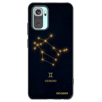 Picasee crna silikonska maskica za Xiaomi Redmi Note 10 Pro - GEMINI