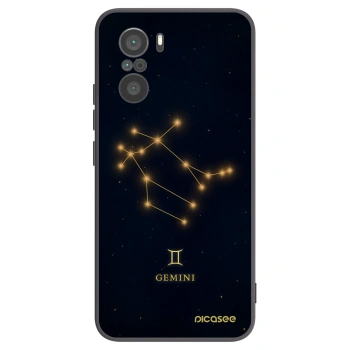Picasee crna silikonska maskica za Xiaomi Poco F3 - GEMINI
