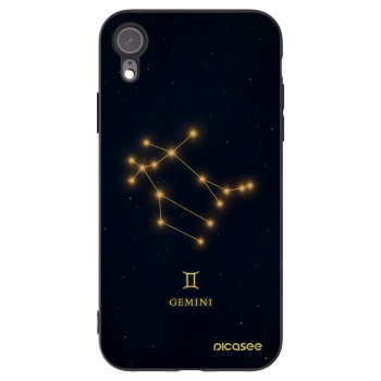 Picasee crna silikonska maskica za Apple iPhone XR - GEMINI