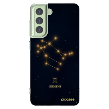 Picasee silikonska prozirna maskica za Samsung Galaxy S21 FE 5G - GEMINI