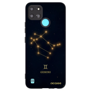 Picasee crna silikonska maskica za Realme C21Y - GEMINI
