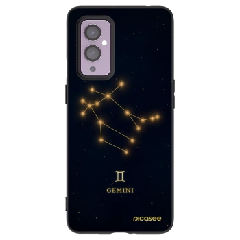 Picasee crna silikonska maskica za OnePlus 9 - GEMINI