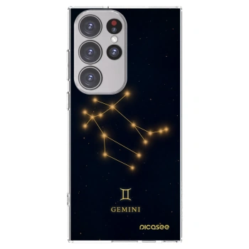 Picasee silikonska prozirna maskica za Samsung Galaxy S23 Ultra 5G - GEMINI