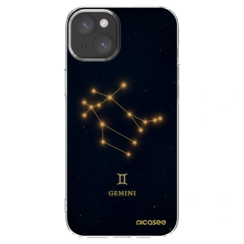 Picasee silikonska prozirna maskica za Apple iPhone 15 Plus - GEMINI