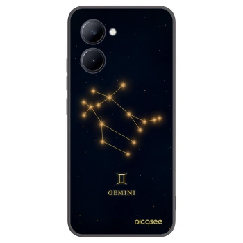 Picasee crna silikonska maskica za Realme C33 (2023) - GEMINI
