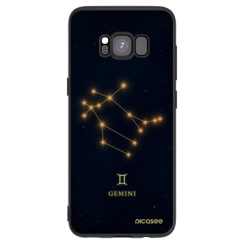 Picasee crna silikonska maskica za Samsung Galaxy S8 G950F - GEMINI