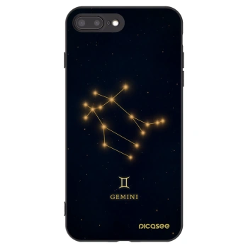 Picasee crna silikonska maskica za Apple iPhone 8 Plus - GEMINI