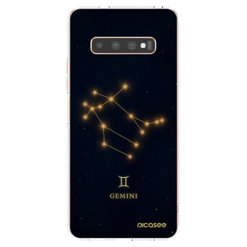 Picasee silikonska prozirna maskica za Samsung Galaxy S10 Plus G975 - GEMINI