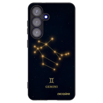 Picasee crna silikonska maskica za Samsung Galaxy S25 5G - GEMINI