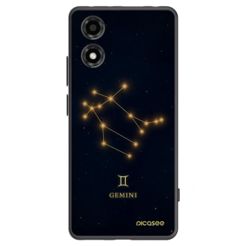 Picasee crna silikonska maskica za Motorola Moto E14 - GEMINI