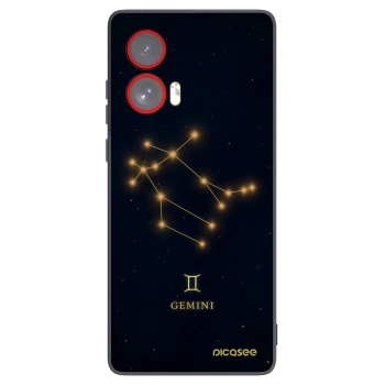 Picasee crna silikonska maskica za Motorola Edge 50 Fusion - GEMINI
