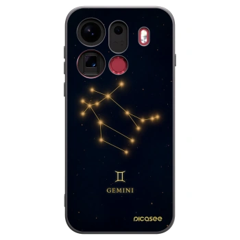 Picasee crna silikonska maskica za OPPO Find X9 Pro - GEMINI