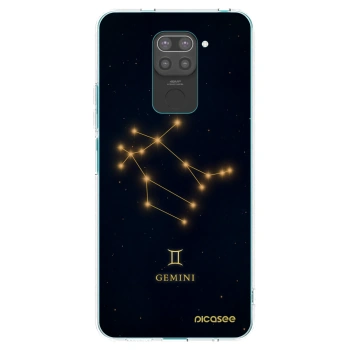 Picasee crna silikonska maskica za Xiaomi Redmi Note 9 - GEMINI