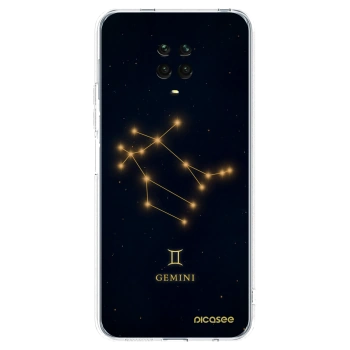 Picasee silikonska prozirna maskica za Xiaomi Redmi Note 9S - GEMINI