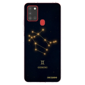 Picasee silikonska prozirna maskica za Samsung Galaxy A21s - GEMINI