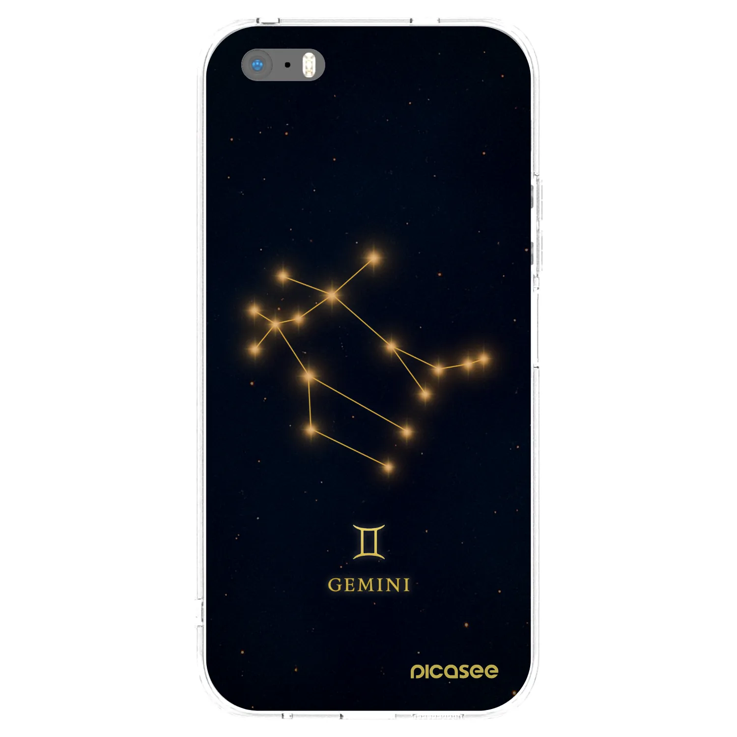 Picasee silikonska prozirna maskica za Apple iPhone 5/5S/SE - GEMINI