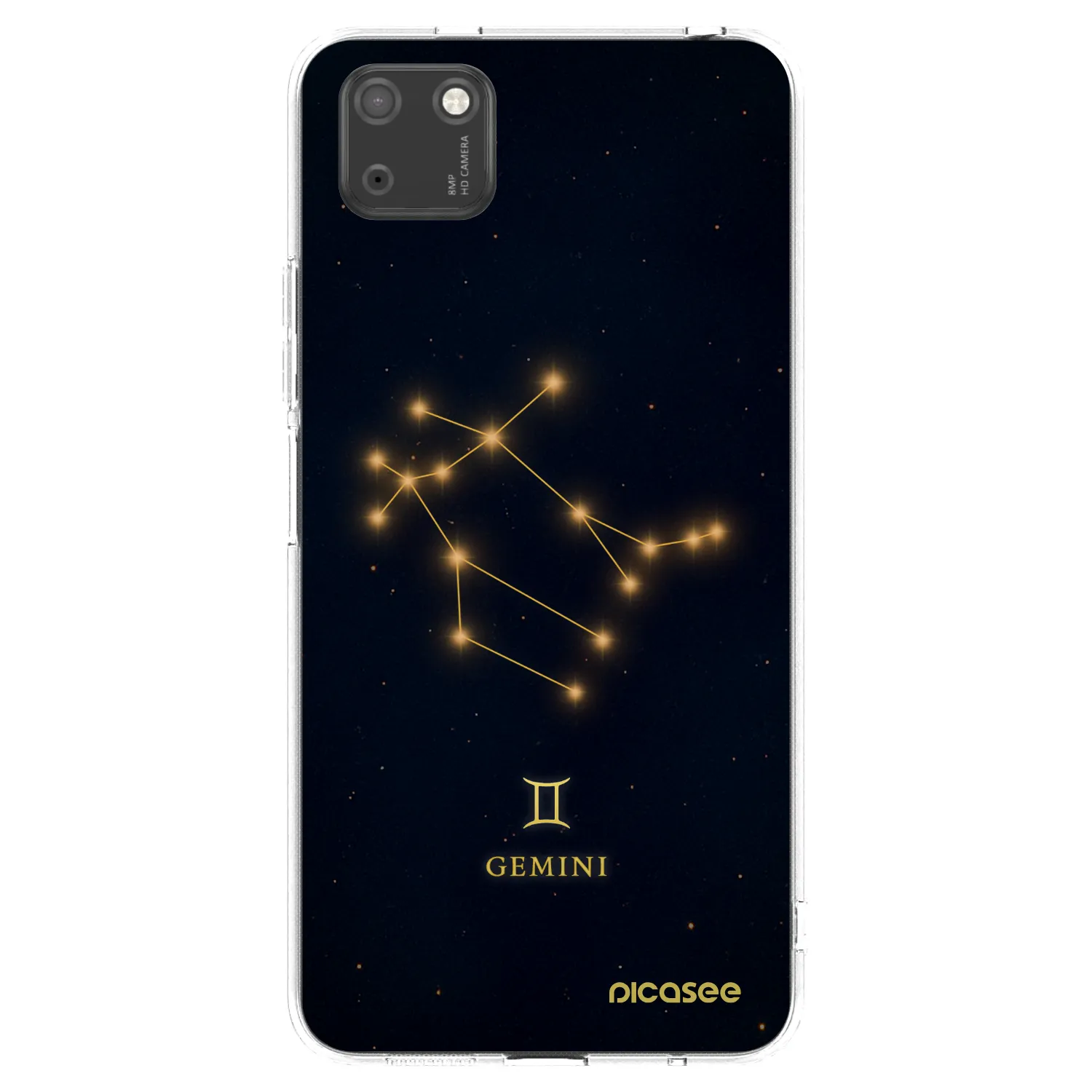 Picasee silikonska prozirna maskica za Huawei Y5P - GEMINI