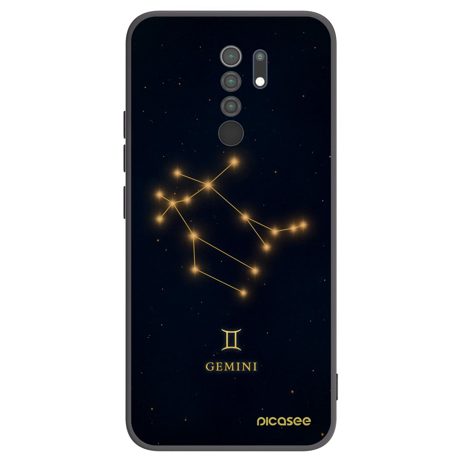 Picasee crna silikonska maskica za Xiaomi Redmi 9 - GEMINI