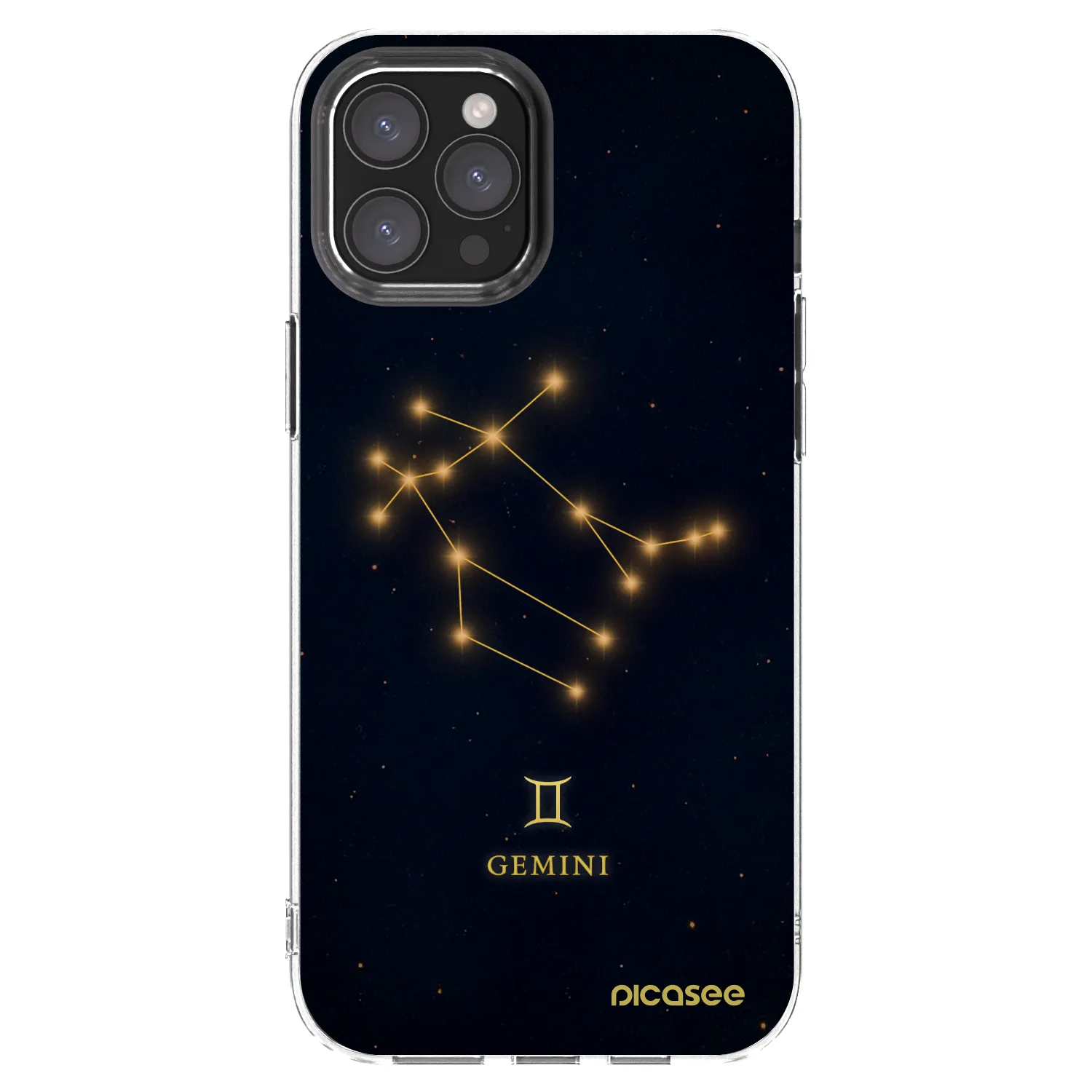 Picasee silikonska prozirna maskica za Apple iPhone 12 Pro Max - GEMINI