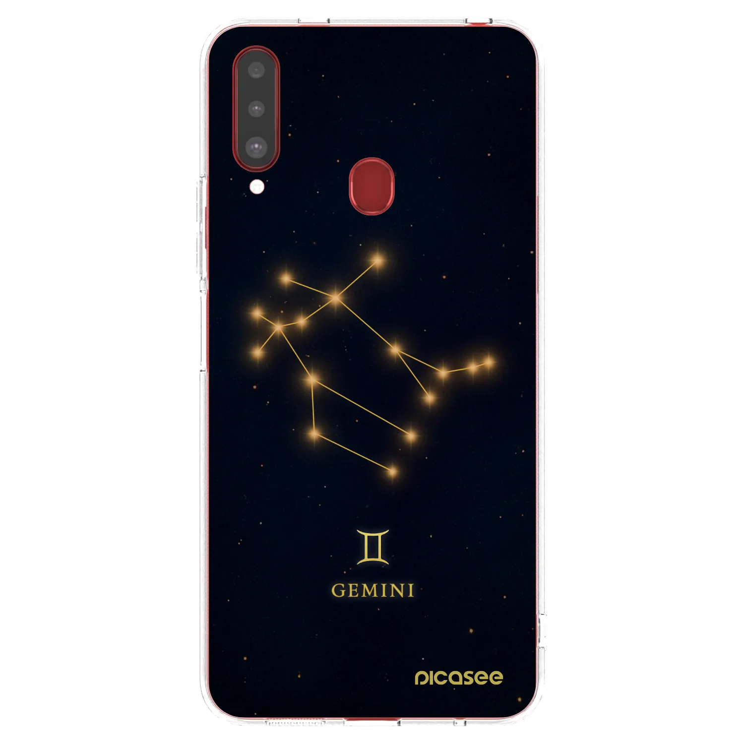 Picasee silikonska prozirna maskica za Samsung Galaxy A20s - GEMINI