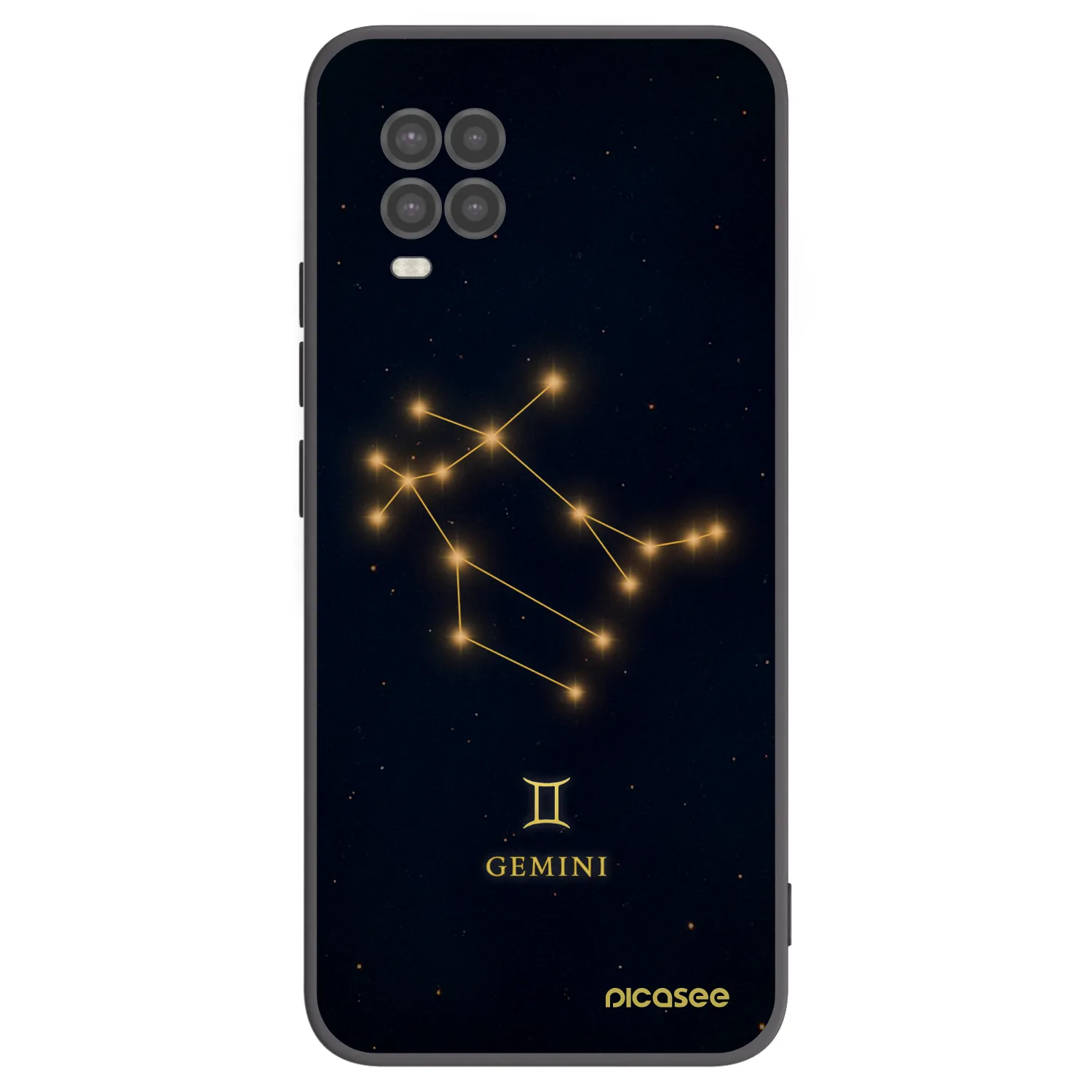 Picasee crna silikonska maskica za Xiaomi Mi 10 Lite - GEMINI