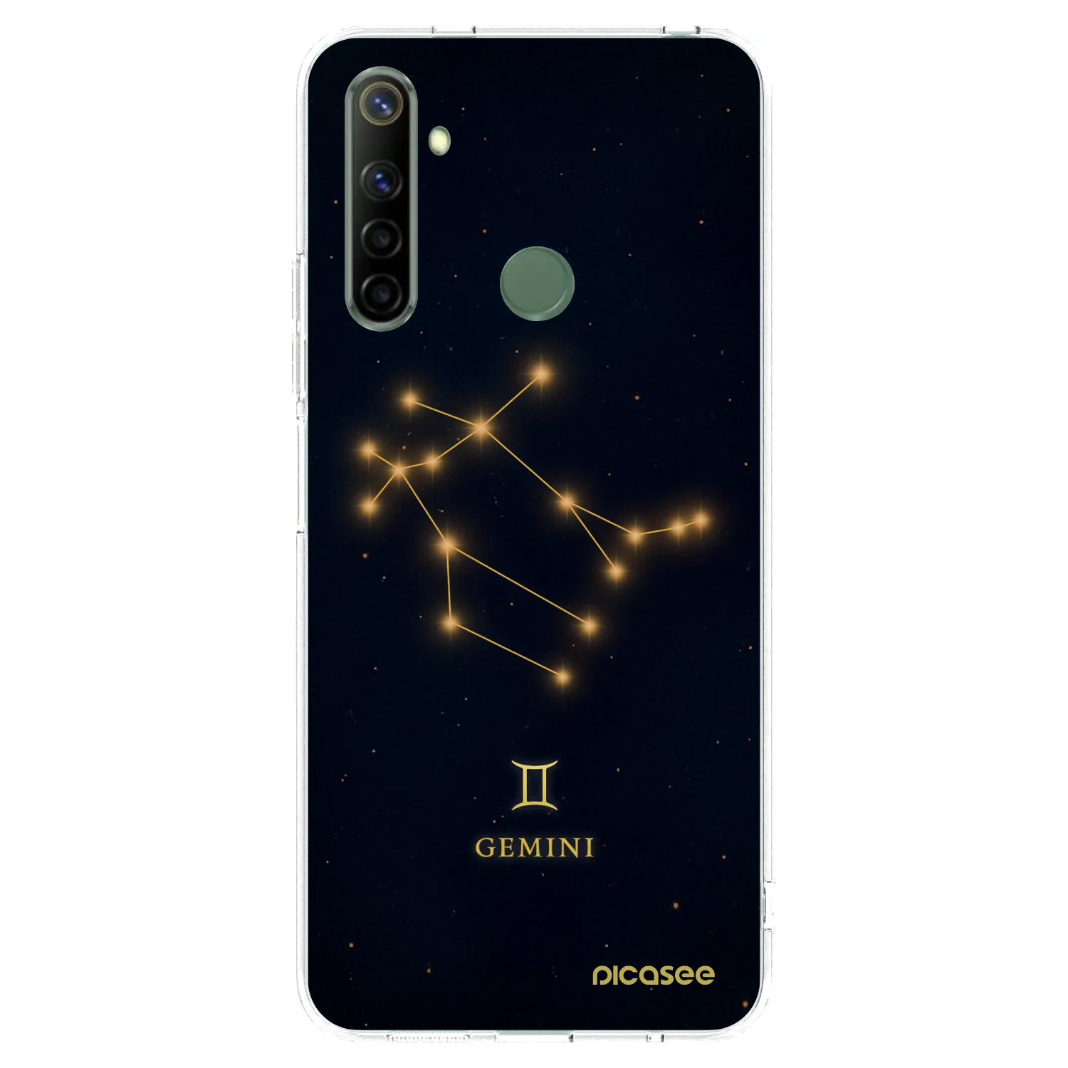 Picasee silikonska prozirna maskica za Realme 6i - GEMINI