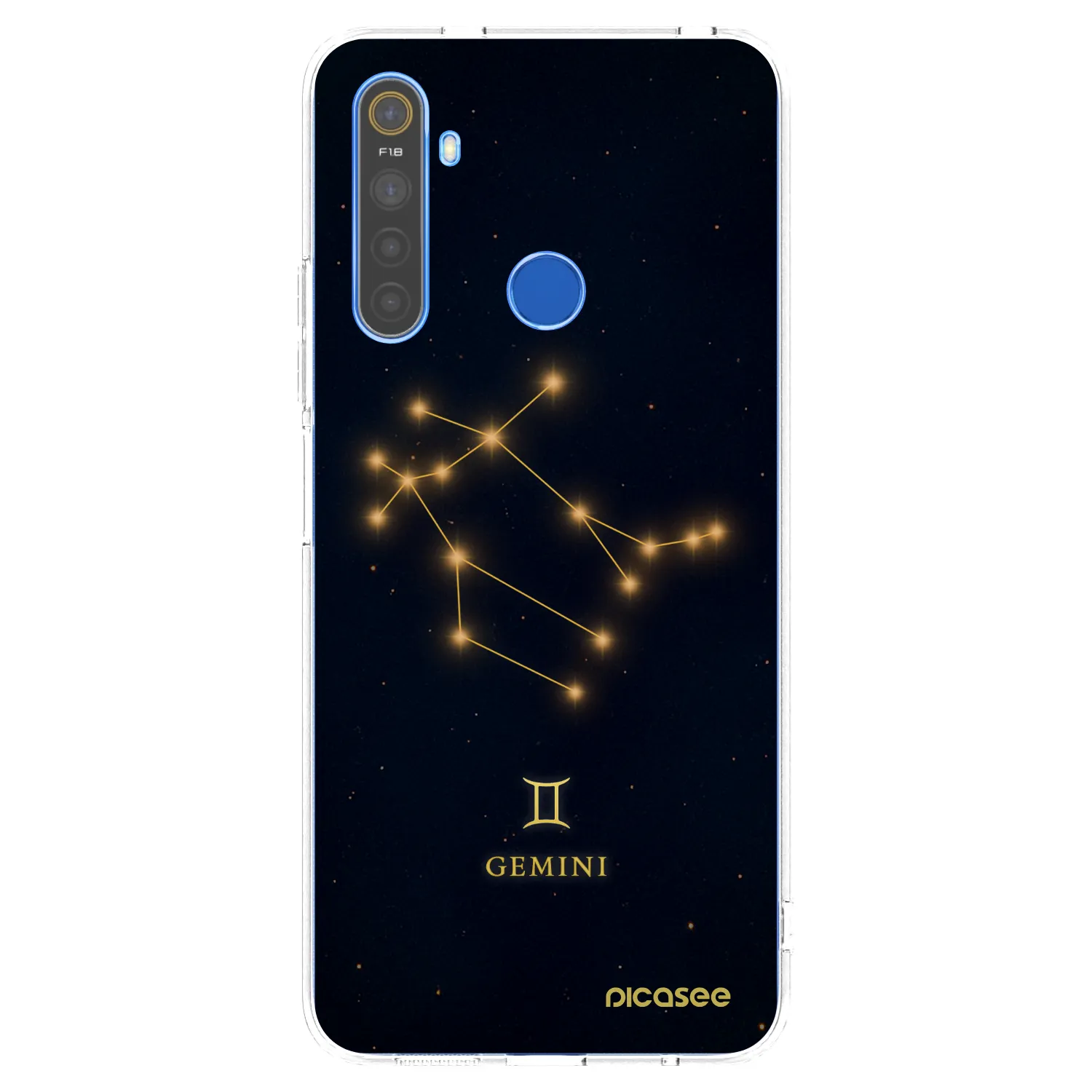 Picasee silikonska prozirna maskica za Realme 5 - GEMINI