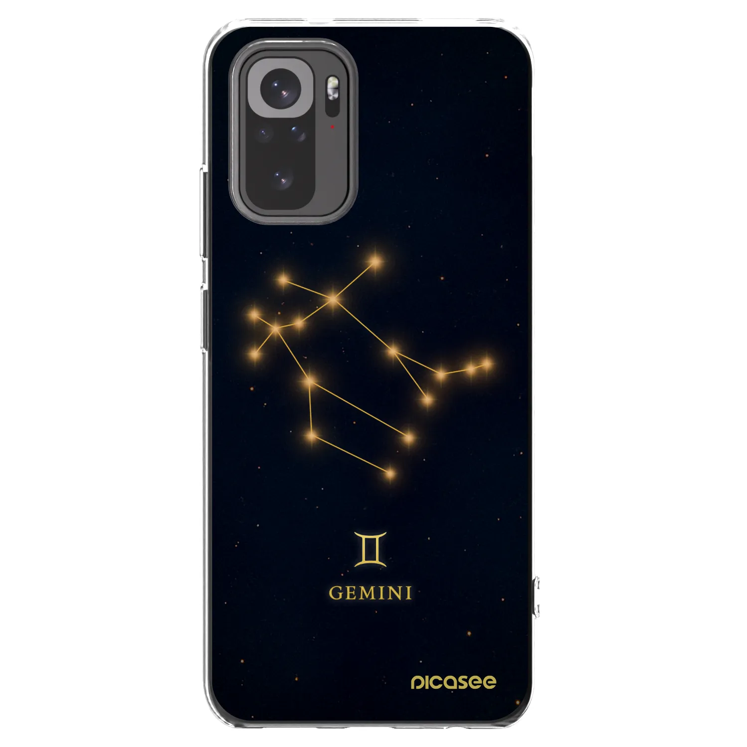 Picasee silikonska prozirna maskica za Xiaomi Redmi Note 10S - GEMINI