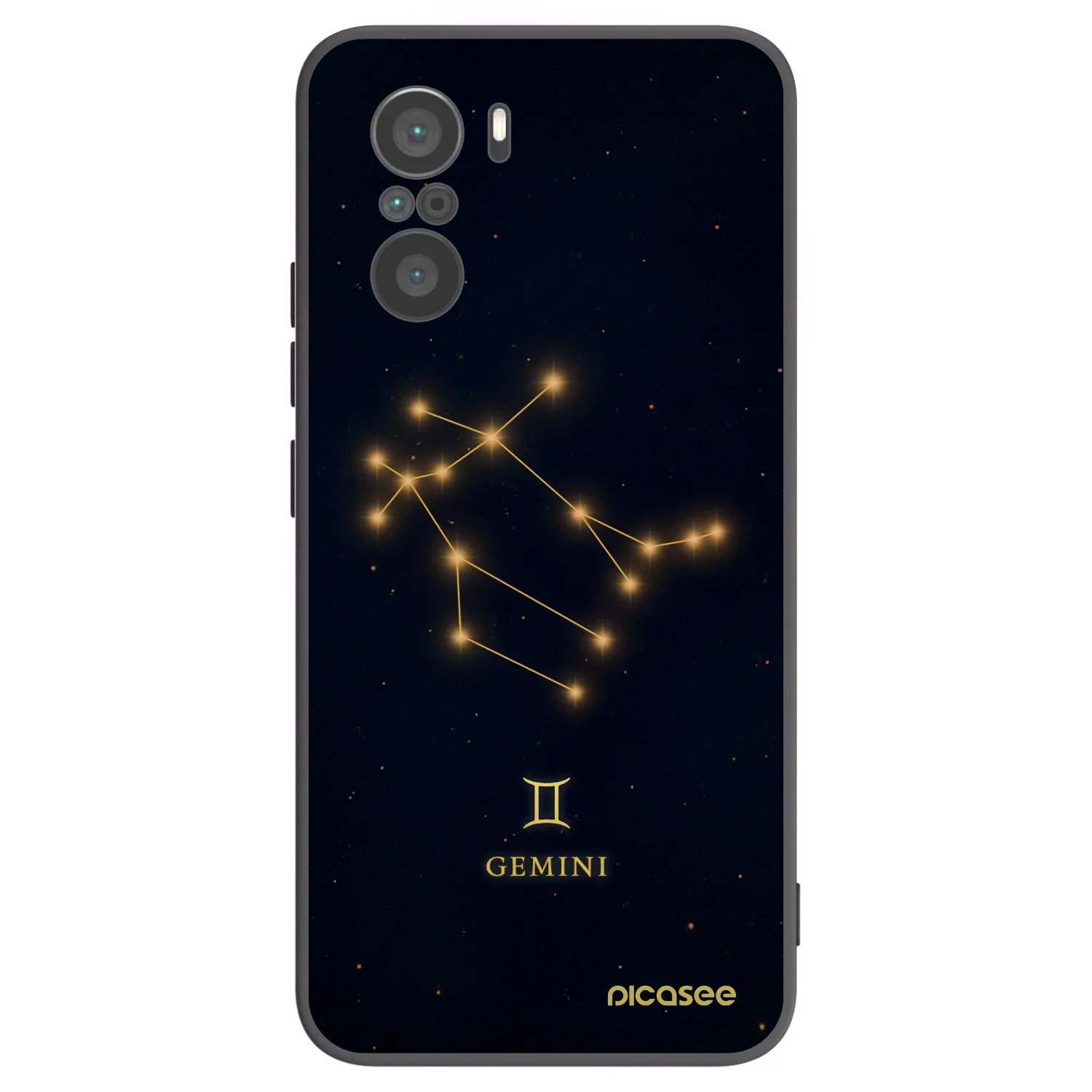 Picasee crna silikonska maskica za Xiaomi Poco F3 - GEMINI