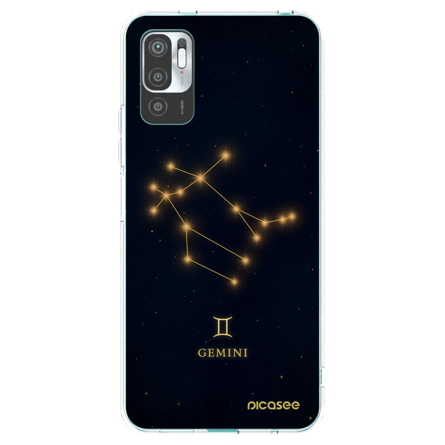 Picasee silikonska prozirna maskica za Xiaomi Redmi Note 10 5G - GEMINI
