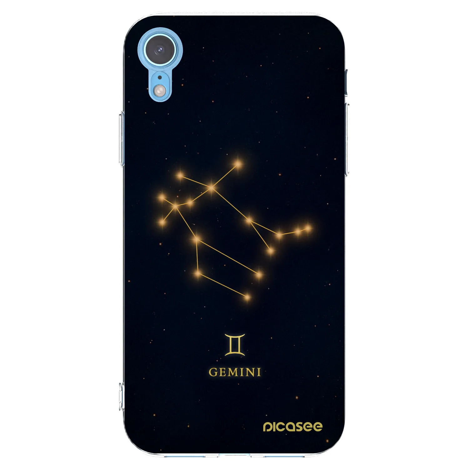 Picasee silikonska prozirna maskica za Apple iPhone XR - GEMINI