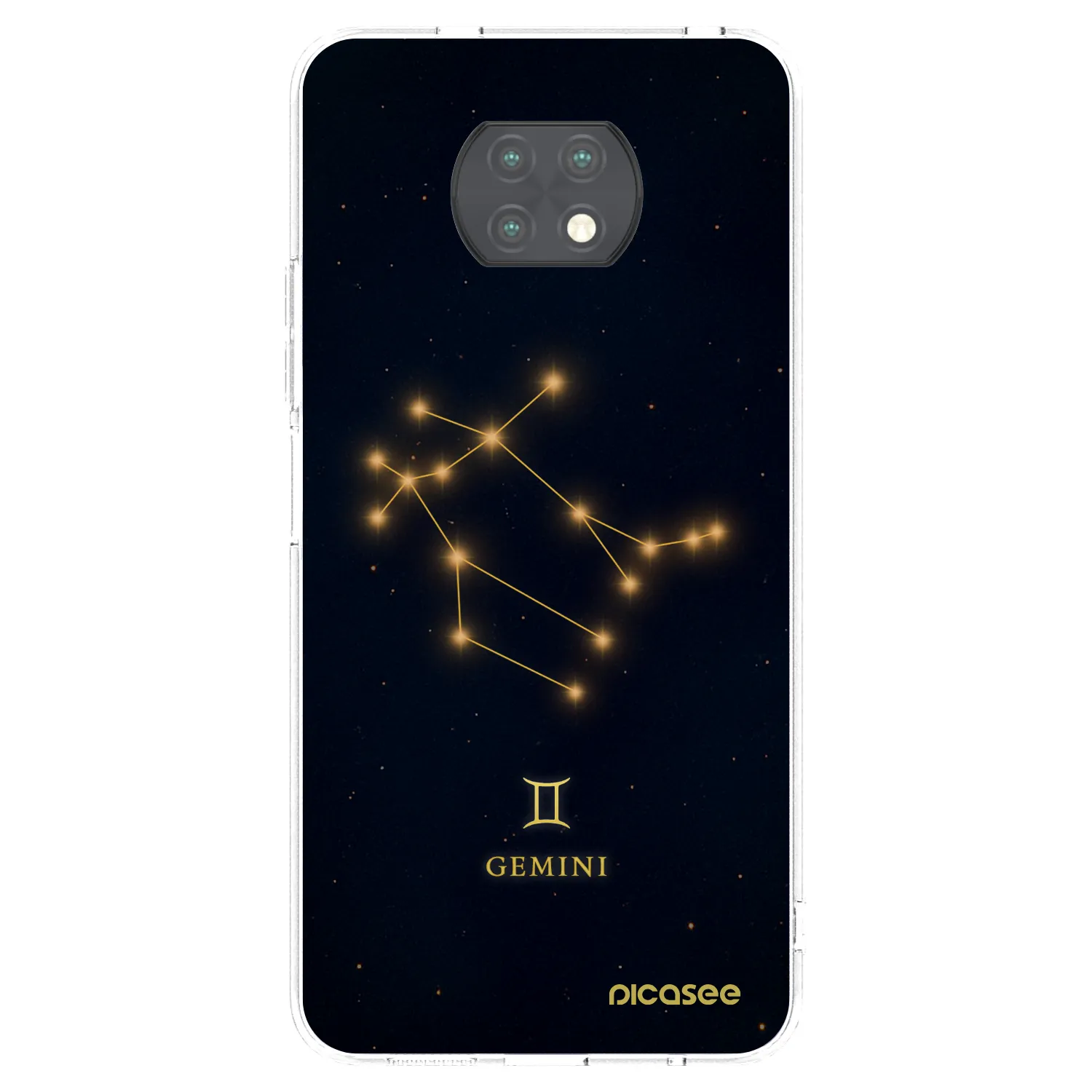 Picasee silikonska prozirna maskica za Xiaomi Redmi Note 9T - GEMINI