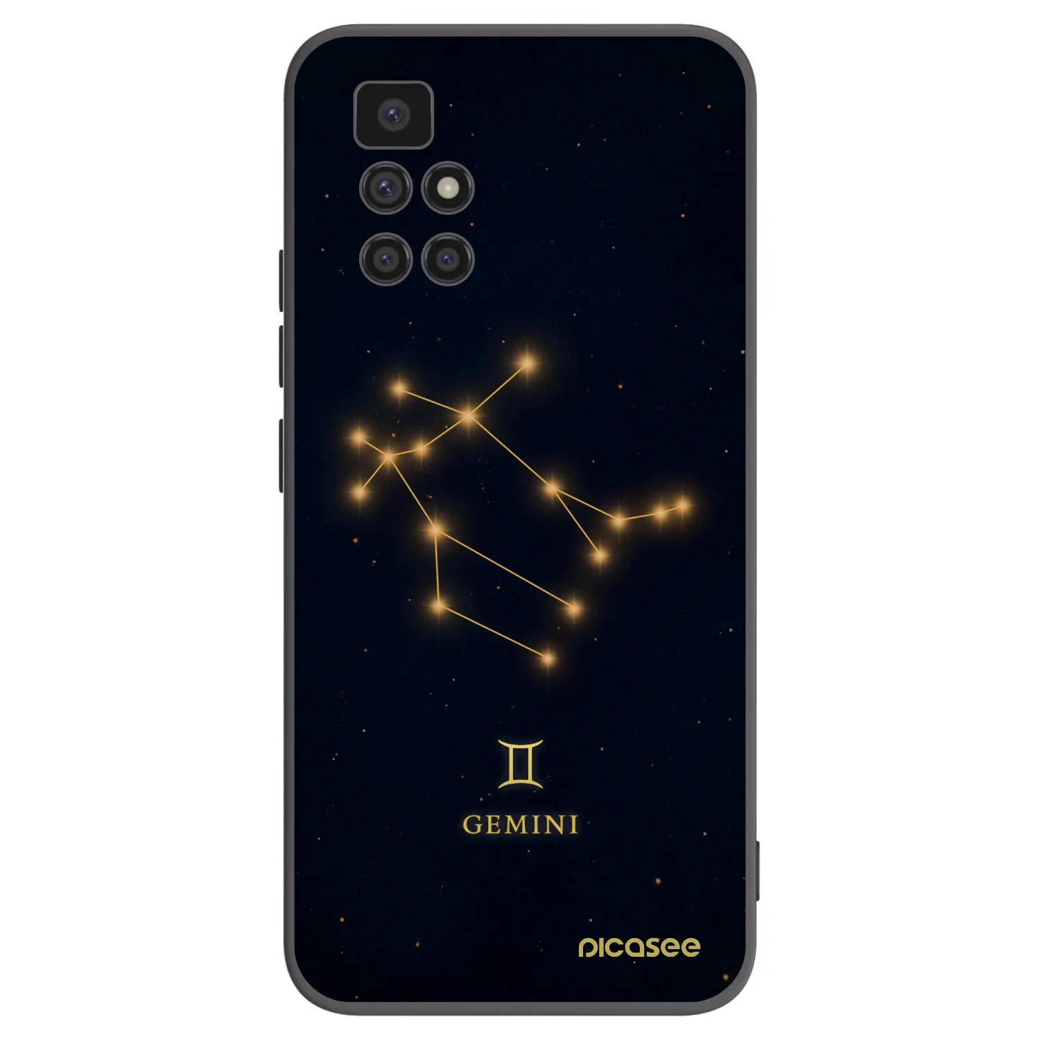 Picasee crna silikonska maskica za Xiaomi Redmi 10 - GEMINI